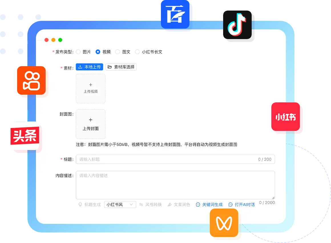 AI多渠道分发平台